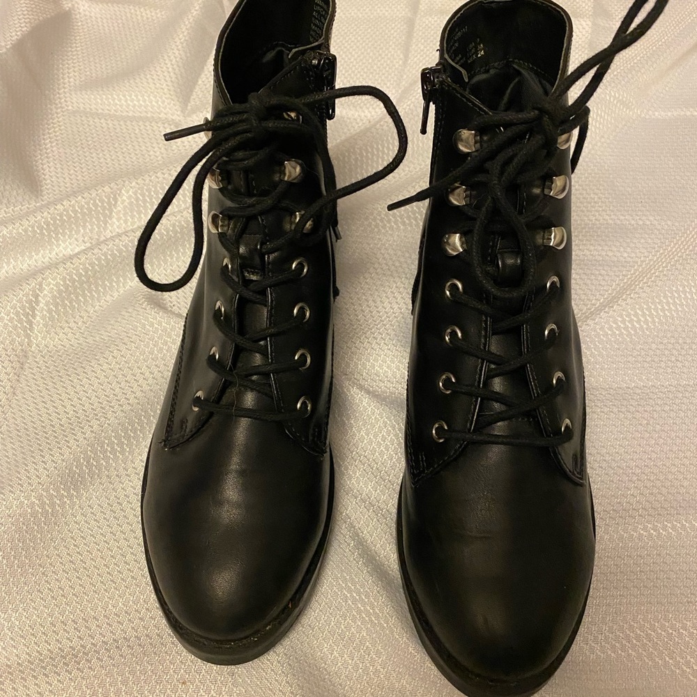 Black ankle boots
